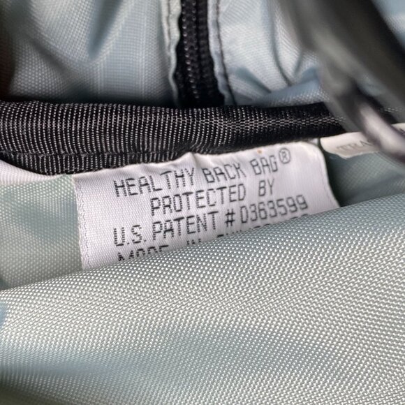 Vintage Ameribag Healthy Back Bag Sling Backpack Black Nylon Made in USA - Picture 6 of 10